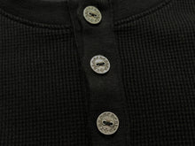 画像をギャラリービューアに読み込む, 極美品 CHROME HEARTS クロムハーツ SAILIN ON THRML サーマル長袖Tシャツ サイズM ブラック セメタリークロス刺繍 中古 4b008915