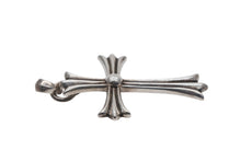 画像をギャラリービューアに読み込む, 極美品 CHROME HEARTS クロムハーツ ラージCHクロス Wベイル ペンダントトップ チャーム 重量約45.3g STERLING刻印 中古 4b008921