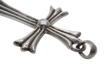 画像をギャラリービューアに読み込む, 極美品 CHROME HEARTS クロムハーツ ラージCHクロス Wベイル ペンダントトップ チャーム 重量約45.3g STERLING刻印 中古 4b008921