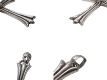 画像をギャラリービューアに読み込む, 極美品 CHROME HEARTS クロムハーツ ラージCHクロス Wベイル ペンダントトップ チャーム 重量約45.3g STERLING刻印 中古 4b008921