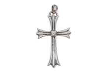 画像をギャラリービューアに読み込む, 極美品 CHROME HEARTS クロムハーツ ラージCHクロス Wベイル ペンダントトップ チャーム 重量約44.5g STERLING刻印 中古 4b008922