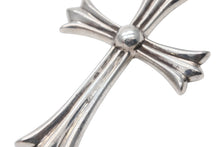 画像をギャラリービューアに読み込む, 極美品 CHROME HEARTS クロムハーツ ラージCHクロス Wベイル ペンダントトップ チャーム 重量約44.5g STERLING刻印 中古 4b008922