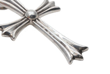 画像をギャラリービューアに読み込む, 極美品 CHROME HEARTS クロムハーツ ラージCHクロス Wベイル ペンダントトップ チャーム 重量約44.5g STERLING刻印 中古 4b008922