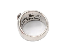 画像をギャラリービューアに読み込む, 極美品 CHROME HEARTS クロムハーツ ハート インバンド リング 指輪 重量約16.4g サイズ17号 スターリングシルバー 中古 4b008923