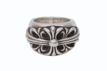 画像をギャラリービューアに読み込む, CHROME HEARTS クロムハーツ FLRL CRS フローラルクロス リング 指輪 重量約15.0g サイズ4号 1992/sterling刻印 美品 中古 4b008924