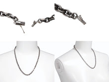 画像をギャラリービューアに読み込む, 極美品 CHROME HEARTS クロムハーツ PAPER CHAIN NECKLACE ペーパーチェーン ネックレス 18インチ 重量約28.2g シルバー925 中古 4b008932