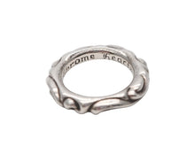 画像をギャラリービューアに読み込む, 極美品 CHROME HEARTS クロムハーツ スクロールバンドリング 重量約10.6g サイズ18.5号 1994/.925刻印 シルバー925 中古 4b008935