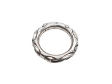 画像をギャラリービューアに読み込む, 極美品 CHROME HEARTS クロムハーツ スクロールバンドリング 重量約10.6g サイズ18.5号 1994/.925刻印 シルバー925 中古 4b008935