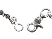 画像をギャラリービューアに読み込む, CHROME HEARTS クロムハーツ 2BALL LONG-S クロスボール ウォレットチェーン #2 1クリップ ロング 重量約190.7g 22ボール 美品 中古 4b008937