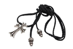 CHROME HEARTS クロムハーツ CH CRS SML CL W/LACESTPPRV1 スモールCHクロス ボロチップブレイド ネックレス 重量約40.4g 美品 中古 4b008945