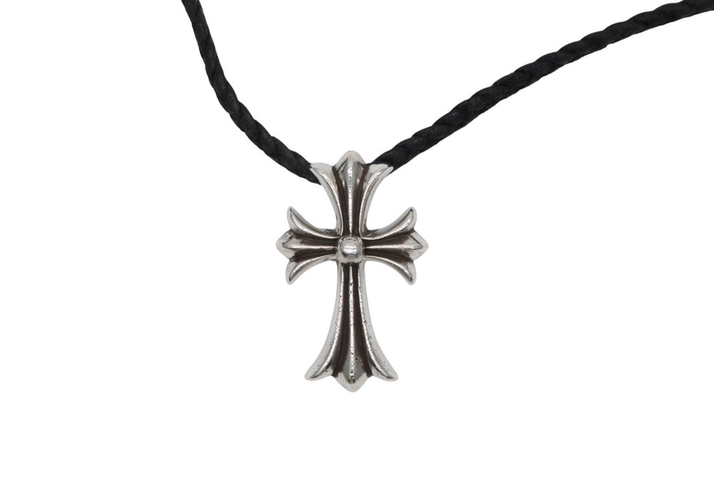 CHROME HEARTS クロムハーツ CH CRS SML CL W/LACESTPPRV1 スモールCHクロス ボロチップブレイド ネックレス 重量約40.4g 美品 中古 4b008945