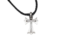 画像をギャラリービューアに読み込む, CHROME HEARTS クロムハーツ CH CRS SML CL W/LACESTPPRV1 スモールCHクロス ボロチップブレイド ネックレス 重量約40.4g