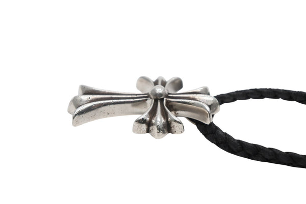 CHROME HEARTS クロムハーツ CH CRS SML CL W/LACESTPPRV1 スモールCHクロス ボロチップブレイド ネックレス 重量約40.4g 美品 中古 4b008945