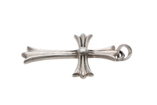 画像をギャラリービューアに読み込む, CHROME HEARTS クロムハーツ ラージCHクロス Wベイル ペンダントトップ チャーム 重量約43.1g STERLING刻印 美品 中古 4b008940