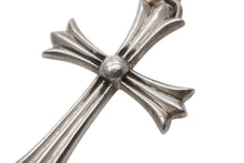 画像をギャラリービューアに読み込む, CHROME HEARTS クロムハーツ ラージCHクロス Wベイル ペンダントトップ チャーム 重量約43.1g STERLING刻印 美品 中古 4b008940