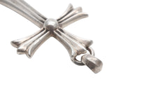 画像をギャラリービューアに読み込む, CHROME HEARTS クロムハーツ ラージCHクロス Wベイル ペンダントトップ チャーム 重量約43.1g STERLING刻印 美品 中古 4b008940