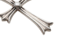 画像をギャラリービューアに読み込む, CHROME HEARTS クロムハーツ ラージCHクロス Wベイル ペンダントトップ チャーム 重量約43.1g STERLING刻印 美品 中古 4b008940