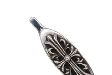 画像をギャラリービューアに読み込む, 極美品 CHROME HEARTS クロムハーツ FLORAL CROSS BARRETTE フローラルクロス バレッタ 髪留め 重量約15.8g シルバー925 中古 4b008943