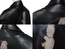 画像をギャラリービューアに読み込む, Yohji Yamamoto POUR HOMME ヨウジヤマモトプールオム 1991AW 杖村さえ子 ピンナップガール レザージャケット サイズM 美品 中古 4b008950