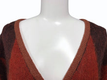 画像をギャラリービューアに読み込む, 極美品 WACKO MARIA ワコマリア ダイアモンド柄 カーディガン ナイロン ウール モヘア サイズ M 中古 4b008951