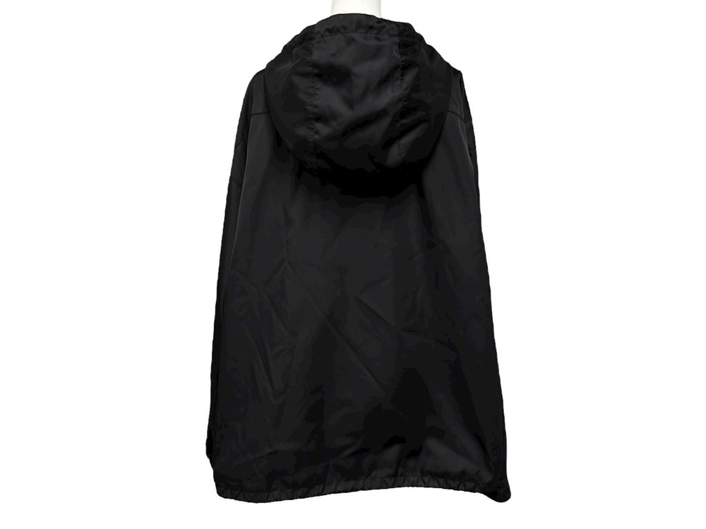 極美品 PRADA プラダ 20SS ナイロンアノラックジャケット SGB407 S201 I18 FRANK OCEAN着用 トライアングルロゴ ブラック サイズL 中古 4b008952