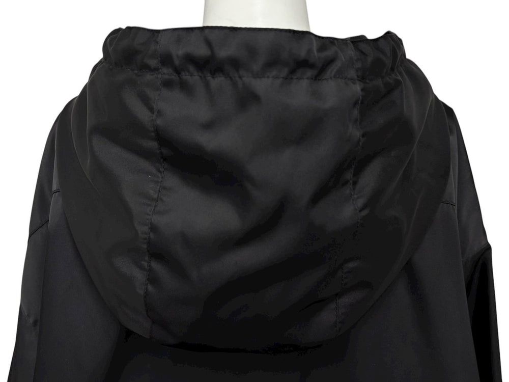 極美品 PRADA プラダ 20SS ナイロンアノラックジャケット SGB407 S201 I18 FRANK OCEAN着用 トライアングルロゴ ブラック サイズL 中古 4b008952