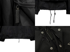 極美品 PRADA プラダ 20SS ナイロンアノラックジャケット SGB407 S201 I18 FRANK OCEAN着用 トライアングルロゴ ブラック サイズL 中古 4b008952