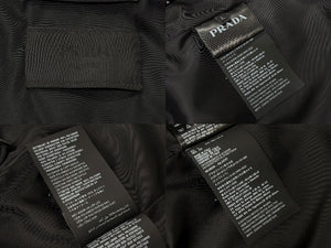極美品 PRADA プラダ 20SS ナイロンアノラックジャケット SGB407 S201 I18 FRANK OCEAN着用 トライアングルロゴ ブラック サイズL 中古 4b008952