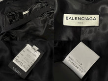 画像をギャラリービューアに読み込む, BALENCIAGA バレンシアガ 17AW SWING PARKA JACKET スウィングパーカージャケット 482118 サイズ34 ブラック 美品 中古 4b008953