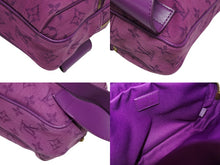 画像をギャラリービューアに読み込む, LOUIS VUITTON ルイヴィトン バムバッグ アウトドア ショルダーバッグ M44624 デニム レザー パープル ゴールド金具 良品 中古 4b008955