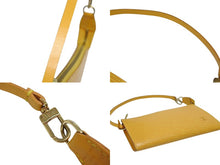画像をギャラリービューアに読み込む, LOUIS VUITTON ルイヴィトン ポシェットアクセソワール エピレザー M52947 タッシリイエロー ゴールド金具 美品 中古 4b008956