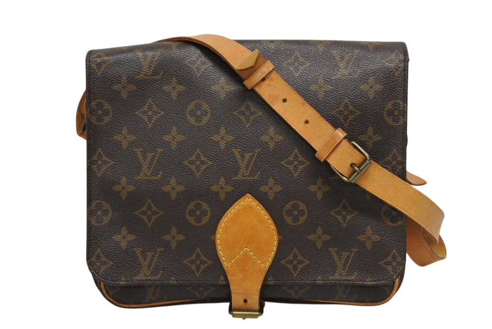 LOUIS VUITTON Cartesier GM Shoulder Bag M51252 Monogram Canvas Brown Good Condition Used 4b008957