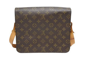 LOUIS VUITTON ルイヴィトン カルトシエールGM ショルダーバッグ M51252 モノグラムキャンバス ブラウン 美品 中古 4b008957