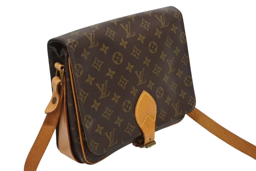 LOUIS VUITTON Cartesier GM Shoulder Bag M51252 Monogram Canvas Brown Good Condition Used 4b008957