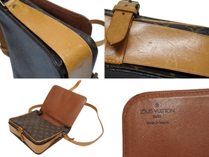 LOUIS VUITTON ルイヴィトン カルトシエールGM ショルダーバッグ M51252 モノグラムキャンバス ブラウン 美品 中古 4b008957