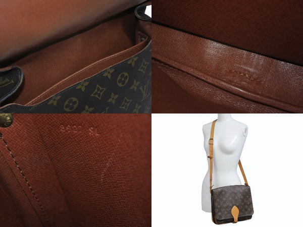 LOUIS VUITTON ルイヴィトン カルトシエールGM ショルダーバッグ M51252 モノグラムキャンバス ブラウン 美品 中古 4b008957