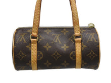 画像をギャラリービューアに読み込む, 極美品 LOUIS VUITTON ルイヴィトン モノグラム ミニパピヨン19 ハンドバッグ M51389 ブラウン ゴールド金具 中古 4b008962