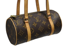 画像をギャラリービューアに読み込む, 極美品 LOUIS VUITTON ルイヴィトン モノグラム ミニパピヨン19 ハンドバッグ M51389 ブラウン ゴールド金具 中古 4b008962