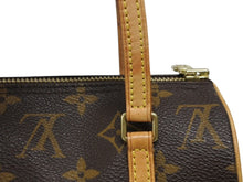 画像をギャラリービューアに読み込む, 極美品 LOUIS VUITTON ルイヴィトン モノグラム ミニパピヨン19 ハンドバッグ M51389 ブラウン ゴールド金具 中古 4b008962