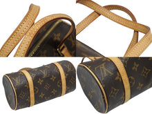画像をギャラリービューアに読み込む, 極美品 LOUIS VUITTON ルイヴィトン モノグラム ミニパピヨン19 ハンドバッグ M51389 ブラウン ゴールド金具 中古 4b008962