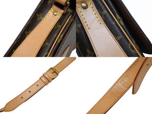 極美品 LOUIS VUITTON ルイ ヴィトン カルトシエールMM ショルダーバッグ M51253 モノグラムキャンバス ブラウン 中古 4b008963