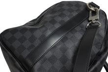 画像をギャラリービューアに読み込む, 極美品 LOUIS VUITTON ルイヴィトン ボストン キーポルバンドリエール45 ダミエグラフィット N41418 ブラック シルバー金具 4b008966