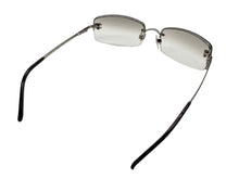 画像をギャラリービューアに読み込む, 極美品 CHANEL シャネル サングラス リムレス ラインストーン ココマーク 4093-B イタリア製 メタル シルバー金具 サイズ56◻︎16 中古 4b008972