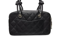 画像をギャラリービューアに読み込む, 極美品 CHANEL シャネル カンボンライン ミニ ボーリングバッグ A25171 10番台 ココマーク キルティング ブラック シルバー金具 中古 4b008974