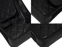 画像をギャラリービューアに読み込む, 極美品 CHANEL シャネル マトラッセ25 Wフラップ Wチェーンショルダーバッグ AO1112 13番台 キャビアスキン シルバー金具 中古 4b008975