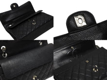 画像をギャラリービューアに読み込む, 極美品 CHANEL シャネル マトラッセ25 Wフラップ Wチェーンショルダーバッグ AO1112 13番台 キャビアスキン シルバー金具 中古 4b008975