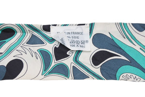 HERMES エルメス ツイリー FOLKLORE グリーン マルチカラー 美品 中古 4b008976