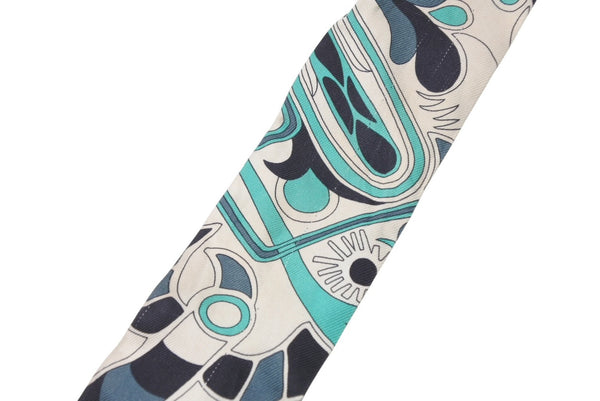 HERMES エルメス ツイリー FOLKLORE グリーン マルチカラー 美品 中古 4b008976