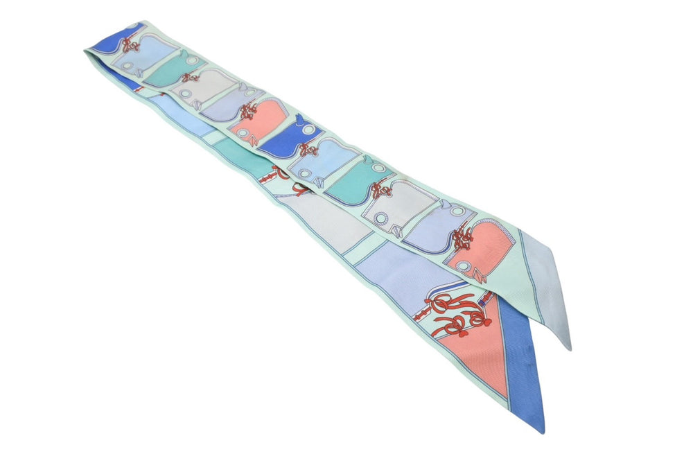 HERMES エルメス ツイリー カマイユ グリーン マルチカラー 美品 中古 4b008977