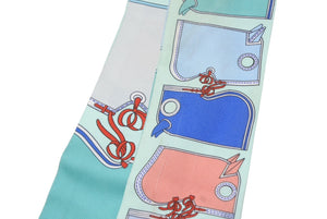 HERMES エルメス ツイリー カマイユ グリーン マルチカラー 美品 中古 4b008977